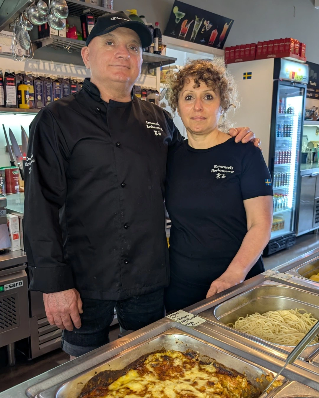 Emanuel och Birnadet driver Emanuels Restaurang i Uddevalla
